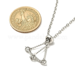 Устойчивый к потускнению 304 нержавеющая сталь кабель цепь макраме мешочек пустой держатель камней для изготовления подвесок ожерелий&nbsp;NJEW-TA00117-03