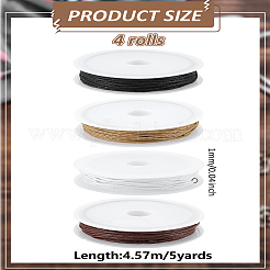 20 ярд двухцветных вощеных хлопковых ниток&nbsp;YC-LP0001-05B