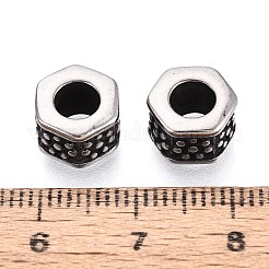 Бусины европейского стиля с крупными отверстиями из нержавеющей стали 304&nbsp;STAS-T072-97AS