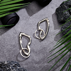 2 шт. Кольца пружинные затворные из сплава&nbsp;FIND-UN0010-11P