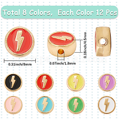 Perline smaltate in lega da 96 pz 8 colori&nbsp;FIND-SC0014-52