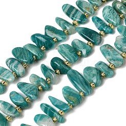 Природных амазонит бисер нитей&nbsp;G-P604-A24-01