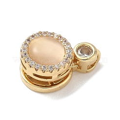 Вращающиеся латунные подвески с микропаве из кубических цирконий&nbsp;LS-KK-K305-17G