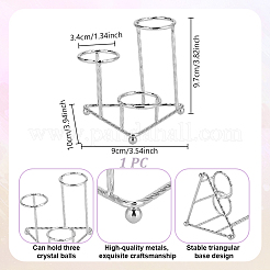 Держатели хрустальных шаров из сплава&nbsp;ODIS-WH0078-97P