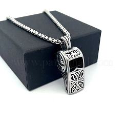 Кулон-свисток в стиле панк из нержавеющей стали 304&nbsp;BE9352