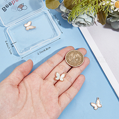 4 шт. латунные подвески-бабочки из пресноводных ракушек&nbsp;KK-BBC0016-61