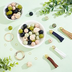 Kit de fabrication de porte-clés en perles à faire soi-même&nbsp;DIY-CA0004-42