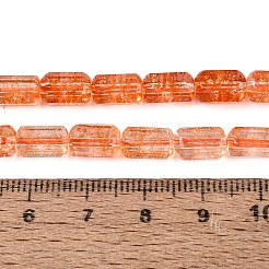Brins de perles de verre transparentes craquelées&nbsp;GLAA-N068-05A-09