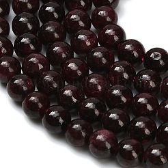 Гранат природный бисер нитей&nbsp;G-C262-B07-5mm