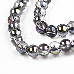 Стеклянные бусины с гальваническим покрытием &nbsp;LS-EGLA-S195-02C-02