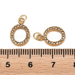 Ciondoli in strass in acciaio inossidabile 304&nbsp;STAS-N133-03A-G