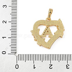 Латунь микропаве фианиты с подвесками-ракушками&nbsp;KK-Z115-14G