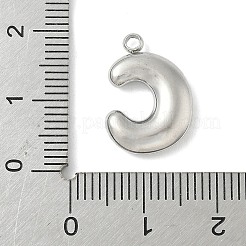 Pendentifs initiaux en acier inoxydable 304&nbsp;STAS-S186-12C-P