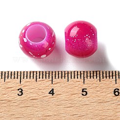 Sprühlackierte europäische Perlen aus ABS-Kunststoff&nbsp;KY-G033-01B-10