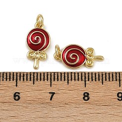 Латунные эмалевые леденцы-подвески&nbsp;KK-D424-20B-G