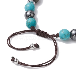 Драгоценный камень плетёные браслеты из бисера&nbsp;BJEW-JB11139