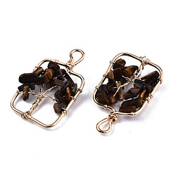 Природных тигровый глаз подвески&nbsp;G-T131-93