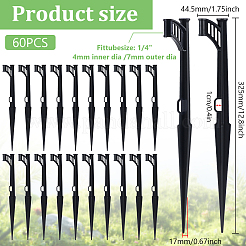 60 шт. держатели для пластиковых трубок из полипропилена&nbsp;FIND-WA0001-05