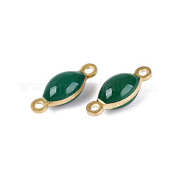 Connettori ovali in ottone placcato bronzo antico smaltati&nbsp;KK-Q570-06C
