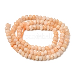 Окрашенная натуральная малайзия жадеит бусины пряди&nbsp;G-E316-2x4mm-36