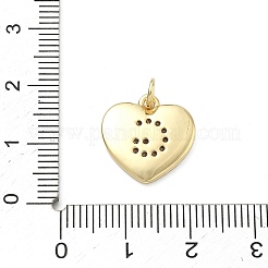 Pendentifs en laiton zircon cubique transparent&nbsp;KK-D229-01G-07