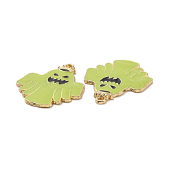 Colgantes del esmalte de la aleación de la galjanoplastia del estante del tema de Halloween&nbsp;PALLOY-O109-51LG