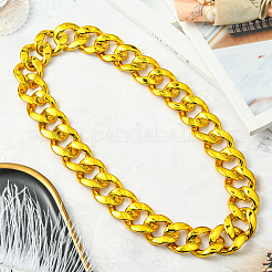 1 шт. акриловые кубинские цепочки для мужчин&nbsp;NJEW-SP0001-09A-G