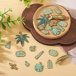 22шт 11 стиля бусины из сплава в тибетском стиле&nbsp;FIND-TA0008-63