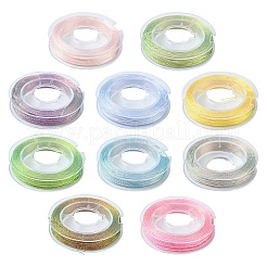 10 Rolle 3-lagiges metallisches Polyestergarn&nbsp;MCOR-YW0001-03A