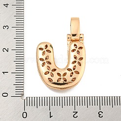 Latón micro pavimenta claro colgantes de circonio cúbico&nbsp;KK-B099-01G-U