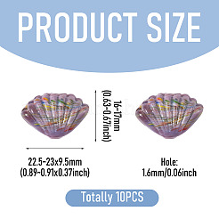 10pcs perles de chalumeau faites à la main&nbsp;LAMP-TADJ0001-07C