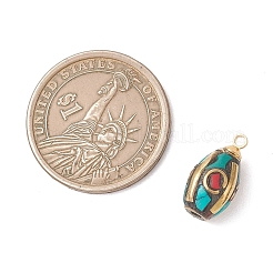 Подвески из искусственного коралла и бирюзы&nbsp;PALLOY-JF05134