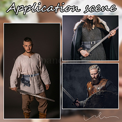 Искусственная кожа с оболочкой из сплава на талии AJEW-WH0419-04A