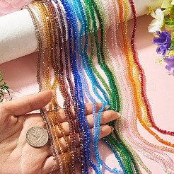 23 brins 23 brins de perles de verre électrolytique de couleurs&nbsp;EGLA-TA0013-80C
