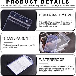 Borsa con etichetta per bagagli in plastica pvc trasparente&nbsp;DIY-NB0007-57
