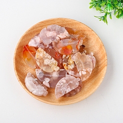 Décorations d'affichage en agate de fleur de cerisier naturel&nbsp;G-PW0004-28