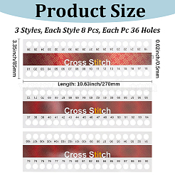 24 шт. 3-х видов бумажный органайзер для ниток для вышивки&nbsp;DIY-CY0002-23