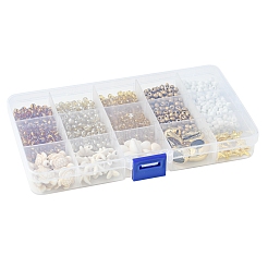 Наборы для изготовления браслетов из стеклянных семян&nbsp;DIY-FS0007-11B