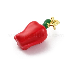 Pendentifs d'émail en laiton &nbsp;X-KK-U066-03B-G