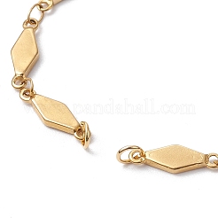 Изготовление браслета из ромбовидной цепочки из нержавеющей стали 304&nbsp;AJEW-JB01320-01