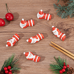 6 pièces support de baguettes en porcelaine de style 3&nbsp;DJEW-FG0001-25