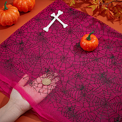 Tissu en maille polyester sur le thème d'Halloween&nbsp;DIY-WH0589-86A