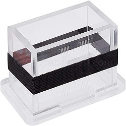 Panneau de séparation en acrylique, pour moule à savon à pain, rectangle, avec une bande de caoutchouc, clair, 70~138x67~88x8~16mm, Taille intérieure: 117.5x67.5 mm