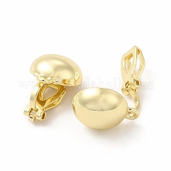 Risultati dell'orecchino a clip in lega, con anelli orizzontali, rotondo e piatto, oro, 17x12x10mm, Foro: 1.5 mm