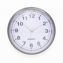Componente delle testate degli orologi con quadrante in lega, rotondo e piatto, bianco, platino, 40.5x9 mm, quadrante: 36 mm