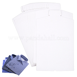 Benecreat 20 шт. белые картонные вставки для рубашек, складная форма для упаковки, Вставки для рубашек для поделок и упаковки своими руками, организация одежды, 35.8x20.4 см