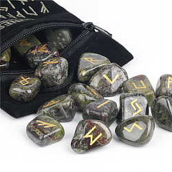 Piedras naturales de runa de sangre de dragón, piedra caída, piedras curativas para equilibrar los chakras, terapia con cristales, meditación, reiki, piedra de adivinación, pepitas, 10~30mm, 24 unidades / bolsa