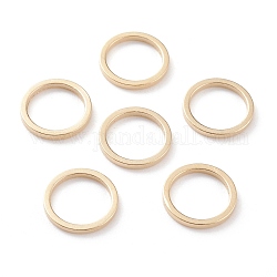 Messing Verbinderring, langlebig plattiert, runden Ring, echtes 24k vergoldet, 10x1 mm, Innendurchmesser: 8 mm