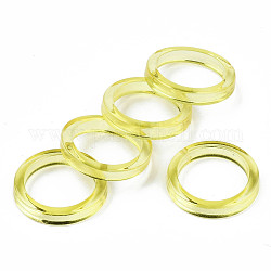 Anillos de dedo de acrílico transparente, anillo, amarillo, nosotros tamaño 7 1/2 (17.7 mm)