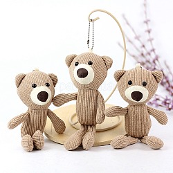 Мультяшная хлопковая плюшевая модель, мягкая игрушка в виде медведя, подвески, украшения, подарок для девочек и мальчиков, загар, 240 мм